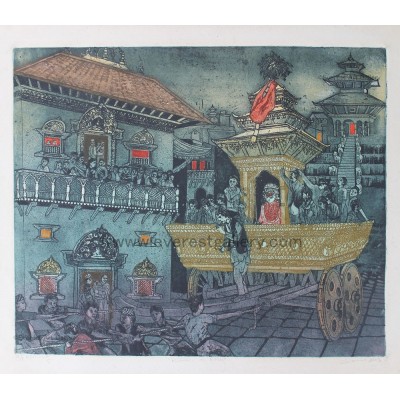 Kumari on Rath(Chariot)